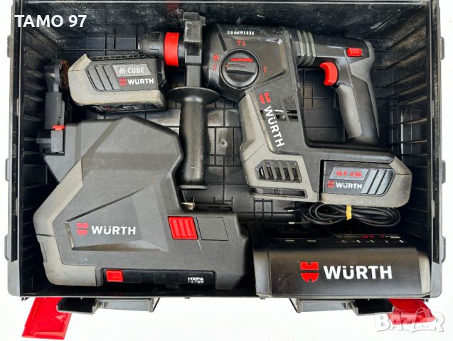 Wurth ABH 18 Compact - Безчетков перфоратор M-Cube с прахоуловител, снимка 2 - Други инструменти - 46455379