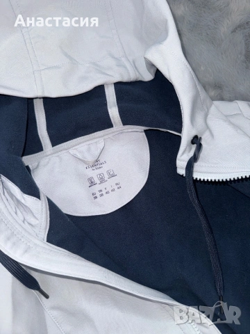 Дамско светлосиньо яке с качулка, снимка 3 - Якета - 53755437