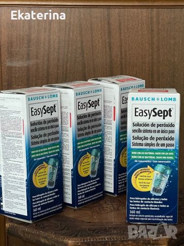 Bausch & Lomb EasySept 360 ml пероксиден разтвор за меки контактни лещи, снимка 7 - Други - 46460149