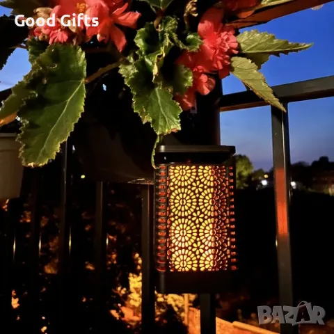 Соларна лампа – фенер Gardlov, снимка 6 - Соларни лампи - 50205349