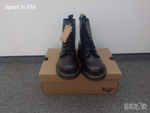 Dr. Martens Кубинки 1460 Burgundy Smooth, 36 EU, снимка 2 - Дамски боти - 46667220