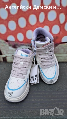 Английски дамски кецове -Zara, снимка 2 - Кецове - 51716255