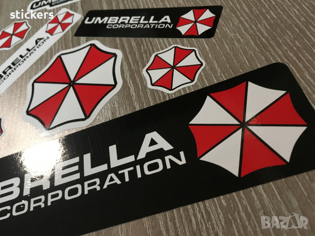 Umbrella Corporation 16бр. стикери различни размери Stickers , снимка 7 - Аксесоари и консумативи - 44988146