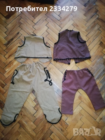 Стари децки фолклорни комплекти потури и елек от 70-80те години. , снимка 7 - Антикварни и старинни предмети - 52929325