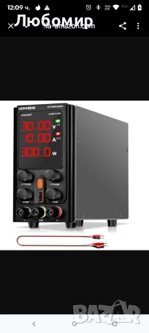 Лабораторно захранване UOHHBOE 30V 10A DC, регулируемо стабилизиращо DC захранване с 4-цифрен , снимка 5 - Друга електроника - 51742967