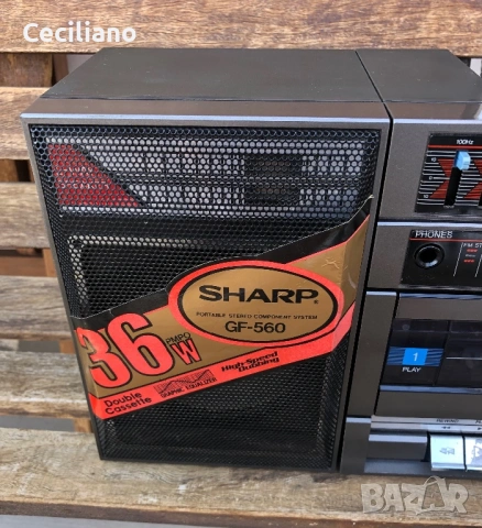 Радиокасетофон SHARP GF 560Z(D)-Japan, снимка 14 - Радиокасетофони, транзистори - 53873604