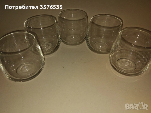 Комплект 5 броя ретро чаши за уиски/вода – изчистен дизайн