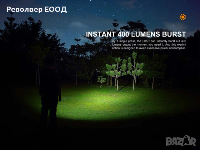 Фенер Fenix E05R с ключодържател - зелен, снимка 7 - Къмпинг осветление - 45006539