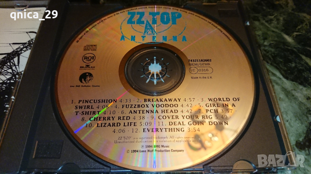 ZZ TOP - Antenna, снимка 4 - CD дискове - 44977408