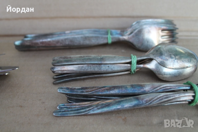 Посребрени вилици и лъжици , снимка 13 - Други ценни предмети - 52616748