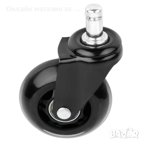 Комплект от 5 колелца за офис столове за твърд под 6.3 cm-10 mm 569997, снимка 6 - Столове - 53232920