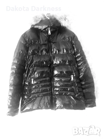 Дамско яке с качулка от естествен пух, снимка 2 - Якета - 52086653