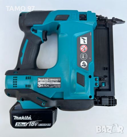 Makita DBN500 - Акумулаторен такер 2x18V 3.0Ah перфектен!, снимка 3 - Други инструменти - 46713412