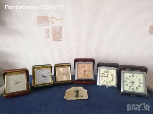 Стари туристически и домашни будилници, часовници, снимка 3 - Антикварни и старинни предмети - 52031853