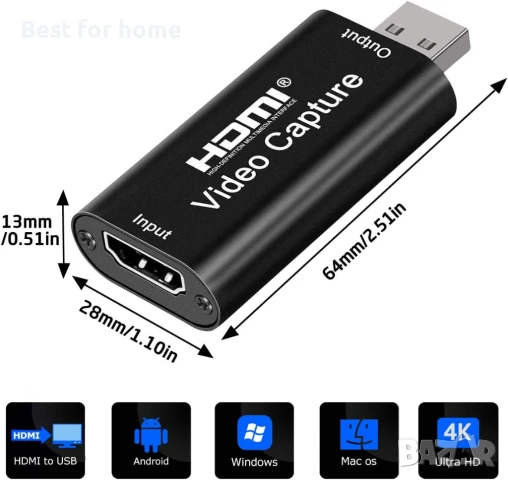 4K HDMI карта Cam Link  за видеозаснемане от Extenuating Threads, снимка 7 - Друга електроника - 50630982