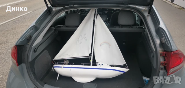 Модел на яхта, кораб 80см.-110см., снимка 2 - Антикварни и старинни предмети - 50610568