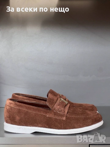 Louis Vuitton Мъжки Ежедневни Обувки Естествена кожа Луис Витон - Налични Различни Цветове Код E1278, снимка 2 - Ежедневни обувки - 53756265