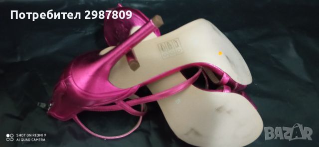 Дамски Обувки в Розово Висок Тънък ток номер 41, снимка 1 - Дамски ежедневни обувки - 46205907