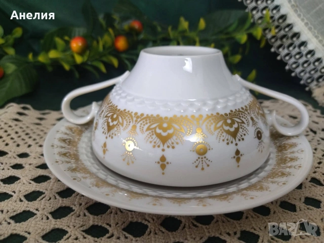 Hutschenreuther Bavaria златна огърлица , снимка 7 - Чаши - 54301715