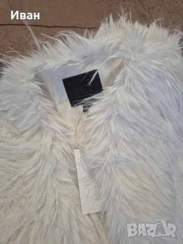 Пухен елек Зара, снимка 2 - Елеци - 53730428