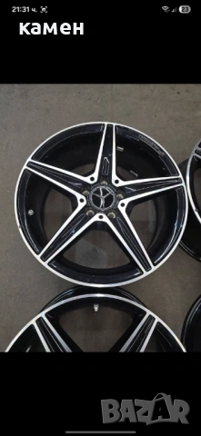 Оригинални джанти AMG 18 цола за Мерцедес Ц класа W205 4бр еднакви, снимка 4 - Гуми и джанти - 53638797