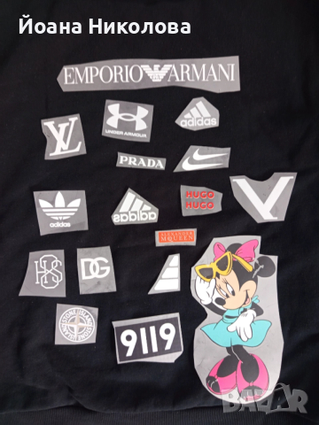 Стикери за дрехи - guess ,nike ,balensiaga 