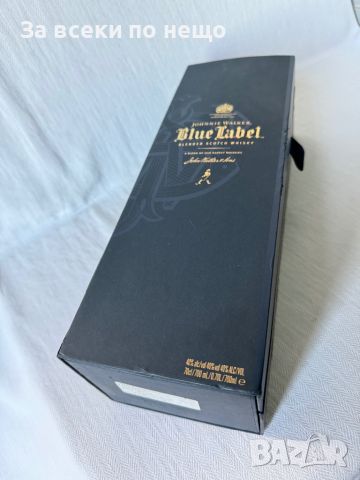 Оригинална бутилка с кутия синьо джони , JOHNNIE WALKER BLUE LABEL, снимка 3 - Други ценни предмети - 46303762