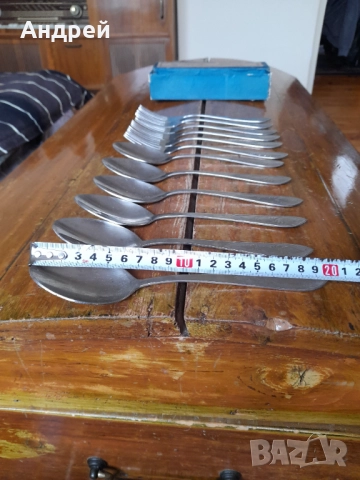 Стар комплект Руски вилици и лъжици, снимка 8 - Други ценни предмети - 52226647