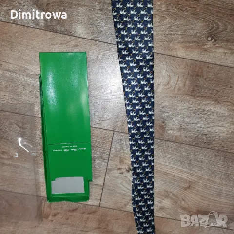 Вратовръзка 100% коприна De Amanda Elephant Handmade 100% Silk Tie, снимка 6 - Други - 47043150