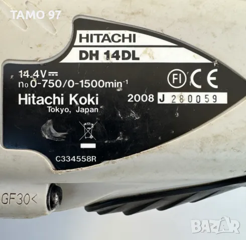 Hitachi DH 14DL - Акумулаторен перфоратор 14.4V, снимка 4 - Други инструменти - 47389206