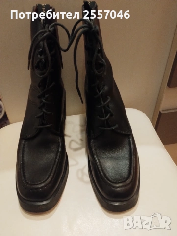 Боти тип кубинки естествена кожа 35 номер 
