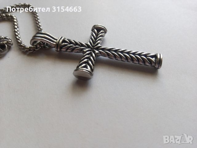 Колие с кръст , снимка 2 - Колиета, медальони, синджири - 45535829