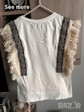 COSTES ефектна блуза S, снимка 3 - Тениски - 53573353