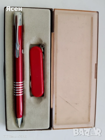 Комплект кутийка-химикалка с ножче., снимка 3 - Други - 53871044