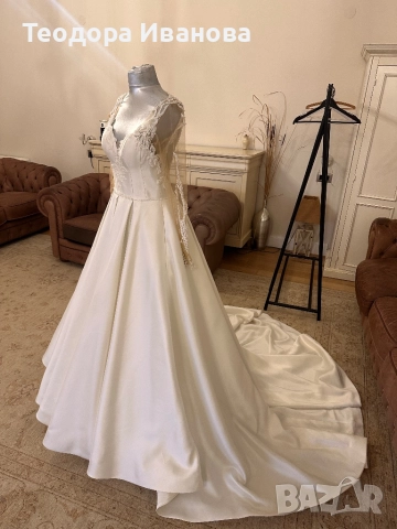 Бутикова булчинска рокля, снимка 2 - Сватбени рокли - 51977073