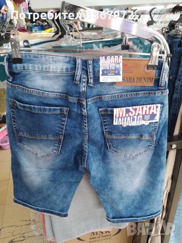 Мъжки къси дънкови панталони , снимка 2 - Дънки - 45718299