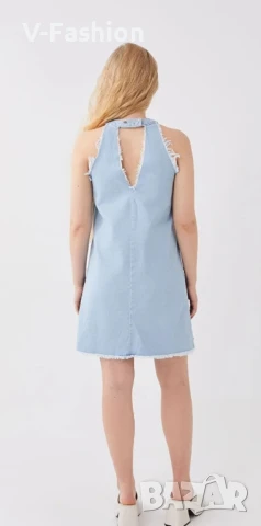 Дънкова рокля къса, снимка 3 - Рокли - 50780470