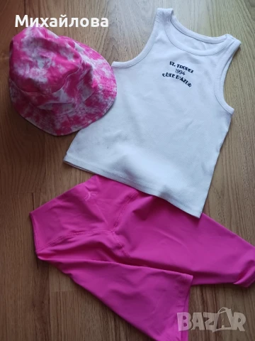 Сет къс клин, топ и шапка , снимка 2 - Комплекти - 51044903