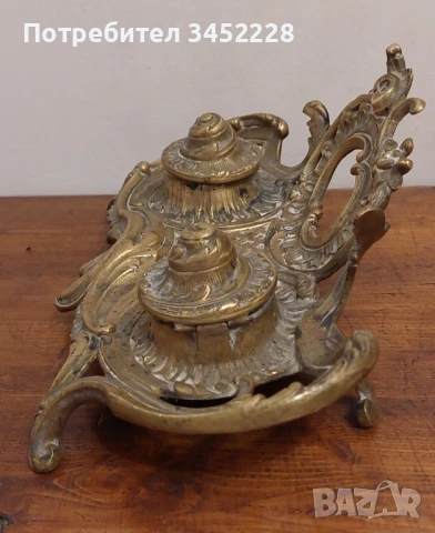 мастилница бронз ретро за ценители , снимка 4 - Антикварни и старинни предмети - 50918424