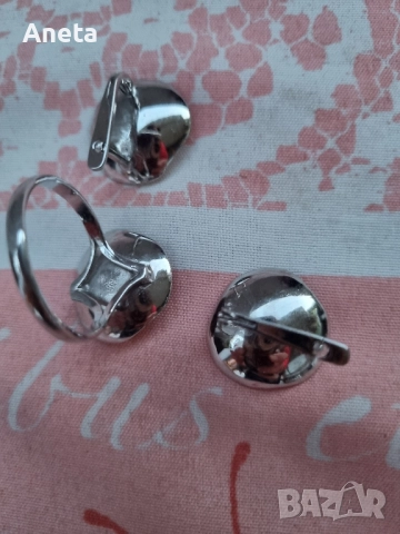 Комплект с аметист, снимка 5 - Бижутерийни комплекти - 52470645