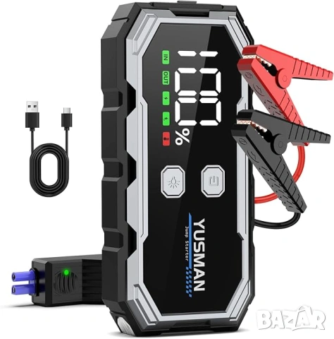 Стартер за акумулатор Jump Starter YUSMAN F01 – 12800mAh, снимка 3 - Аксесоари и консумативи - 53515560