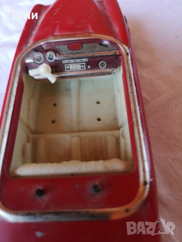 Ламаринена стара играчка Мерцедес с механизъм, снимка 8 - Колекции - 51137284