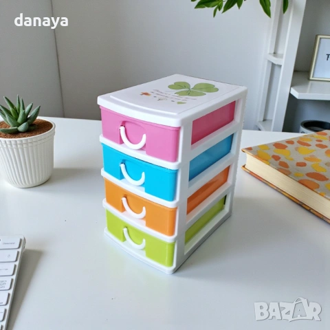 6322 Мини органайзер за бюро с 4 чекмеджета, снимка 2 - Органайзери - 53076674