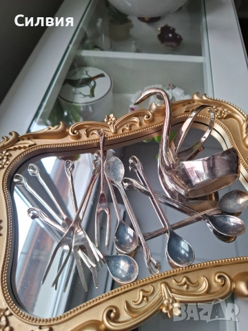Малки вилички и лъжички с поставка , снимка 4 - Други стоки за дома - 53571281