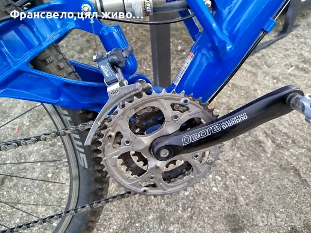 26 цола алуминиев велосипед колело размер 46 Cannondale въздушна вилка и шок ,27 скорости , снимка 7 - Велосипеди - 49558474