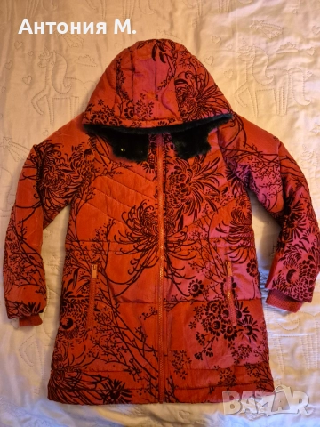 Зимно яке за момиче Desigual, снимка 2 - Детски якета и елеци - 51917286