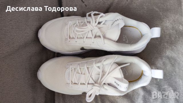 Маратонки Nike Air Max INTRLK LITE с еко кожа, Бял, Сребрист, 6.5 - №37.5, снимка 8 - Маратонки - 45873932