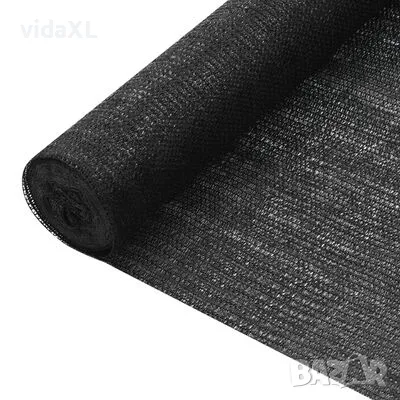 vidaXL Засенчваща мрежа черна 1,5x10 м HDPE 75 г/м²（SKU:149323）, снимка 1 - Други - 49373009