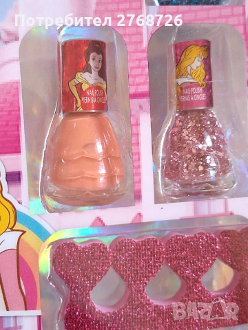 Нов комплект лакове с принцеси, внос от Англия, снимка 4 - Други - 50457062