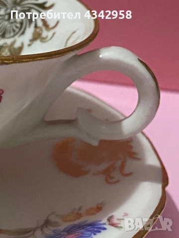 Mks porcelain. Germany. Сет за кафе, снимка 5 - Антикварни и старинни предмети - 52435672